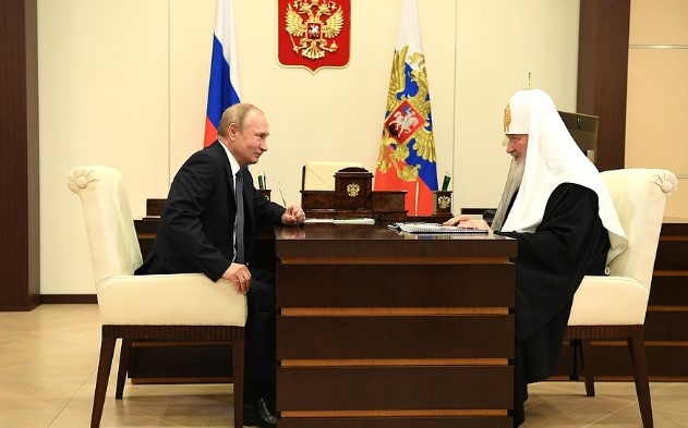    Встреча Владимира Путина с Патриархом Кириллом. Фото: Кремль