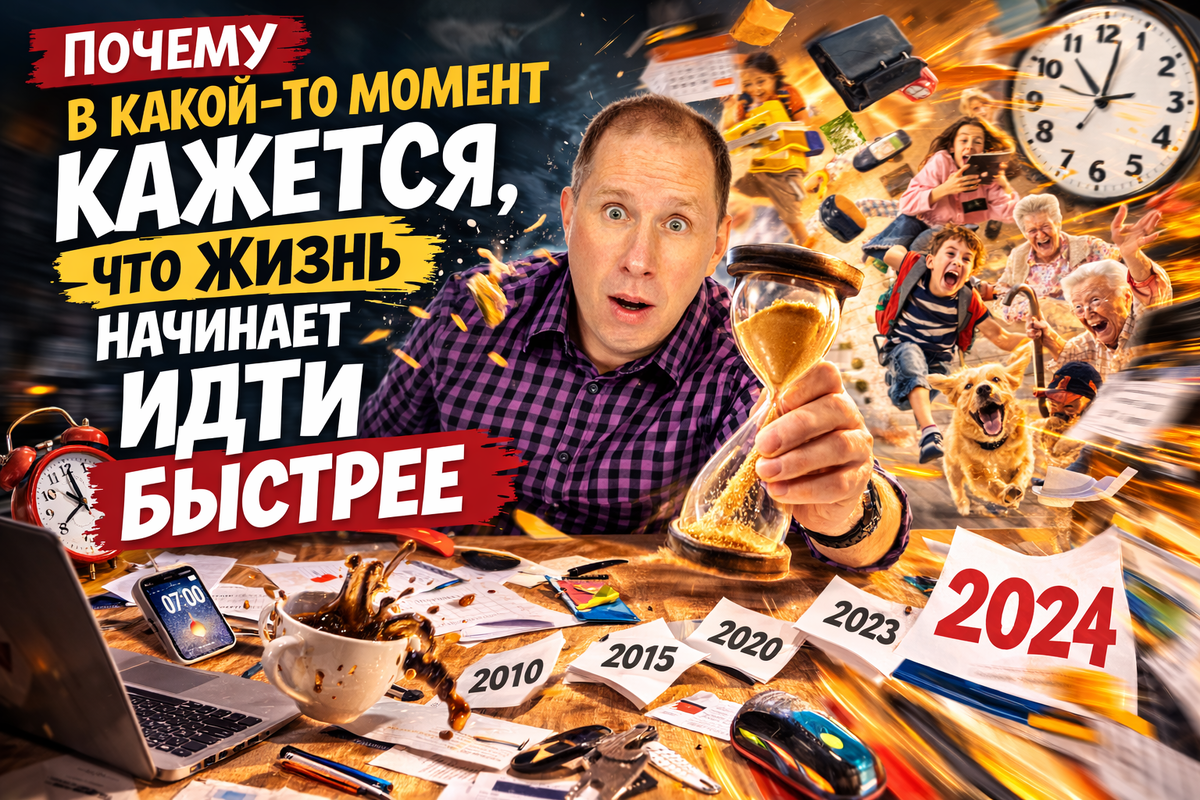 Почему в какой-то момент кажется, что жизнь начинает идти быстрее