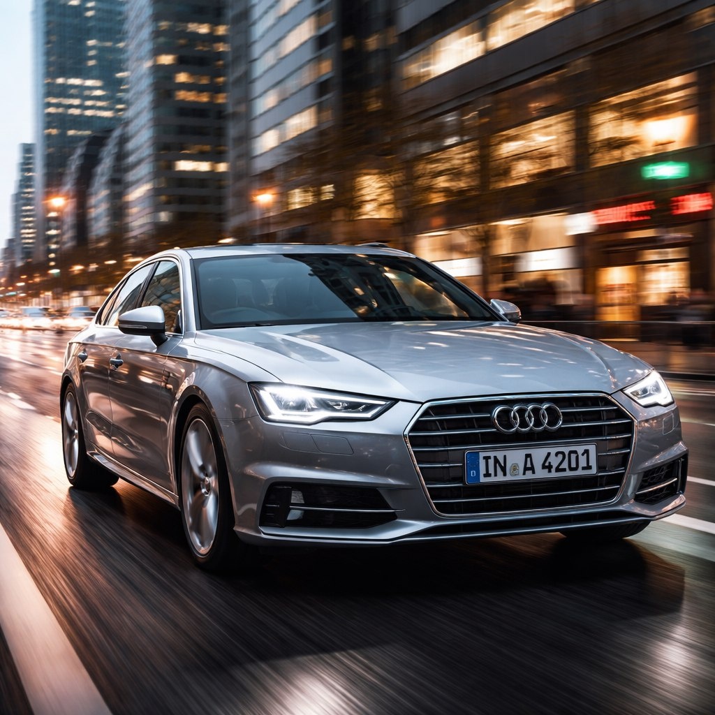 Audi A4 пятого поколения в кузове B9 – это технологичный и стильный автомобиль