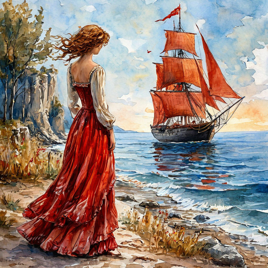 Есть книги, которые пахнут морем. Открываешь «Алые паруса» и сразу этот запах соли, смолы, мокрого дерева. И ещё запах надежды.
