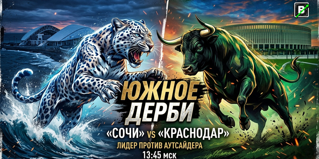 Южное дерби: Затишье перед бурей или дежурная победа фаворита? «Сочи» против «Краснодара»