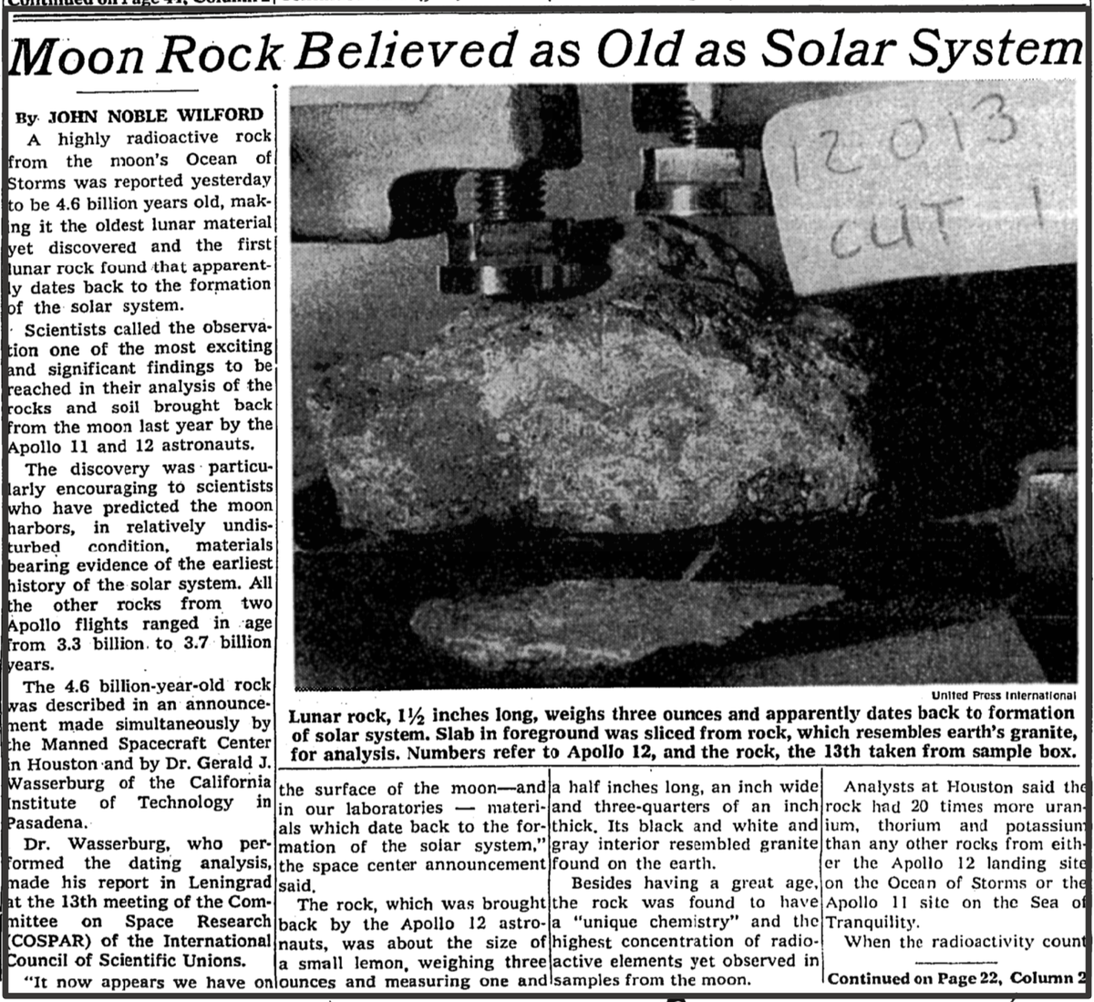 Газета "Нью-Йорк Таймс" от 27 мая 1970 года