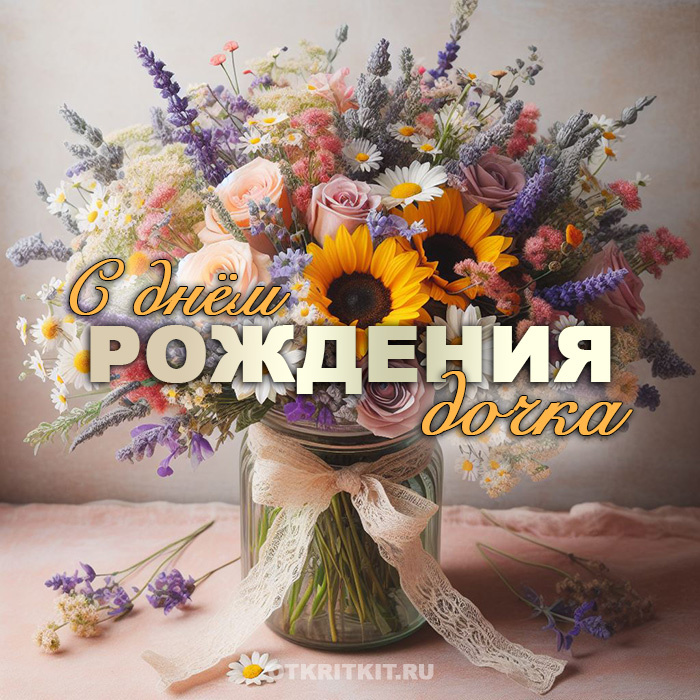 Шикарный букет дочери