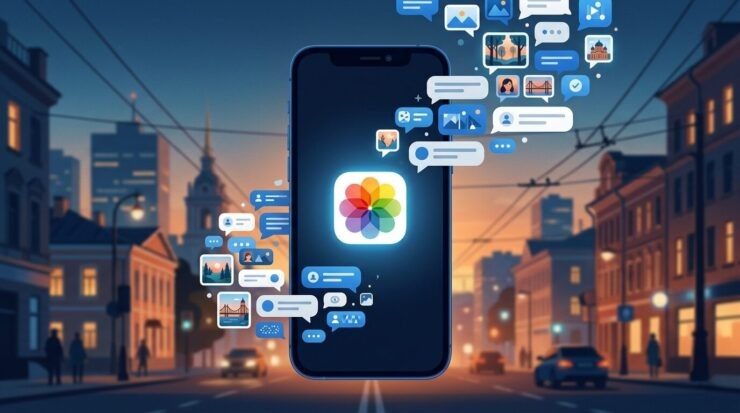    А вы знали, что в галерее айфона есть мессенджер?