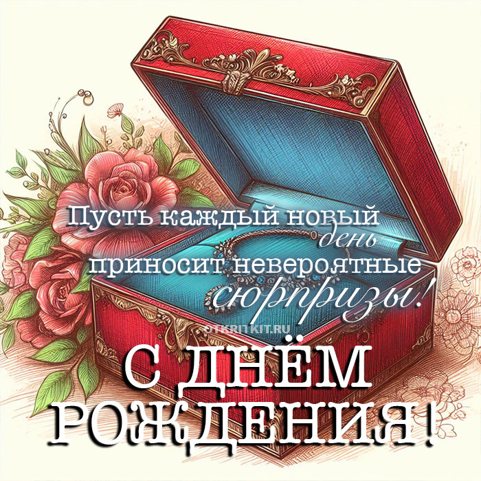 Милая открытка с колье