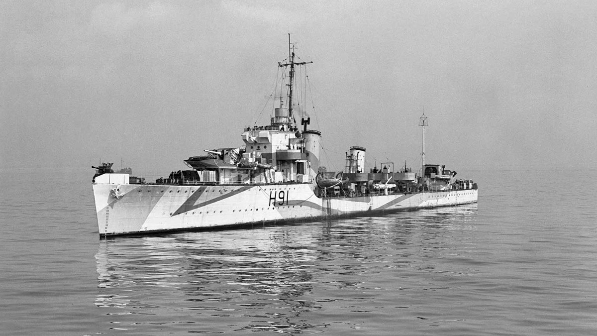 ©IWMCollectionЭсминец Королевского флота «Бульдог»