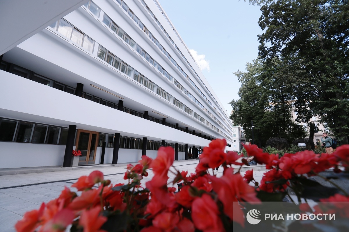 Дом Наркомфина на Новинском бульваре в Москве после реставрации, 2020 год © Виталий Белоусов, РИА Новости