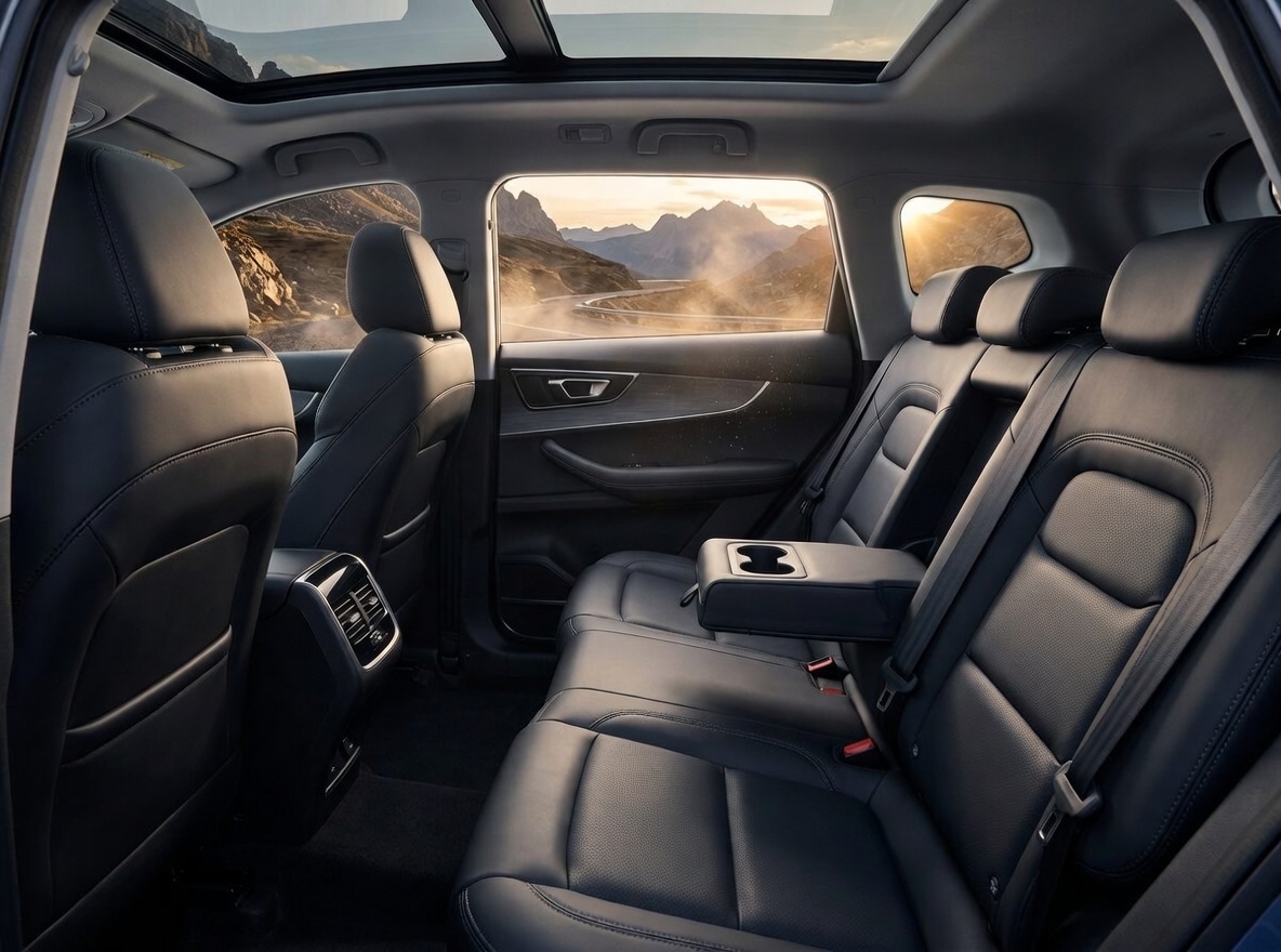 Chery Tiggo 7 Pro Max, сзади просторный салон