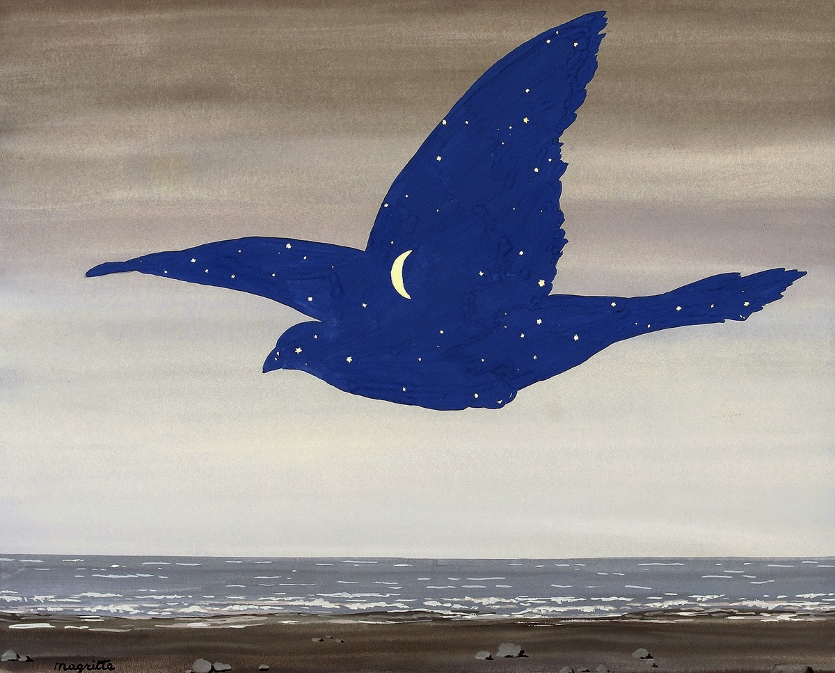 «Поцелуй». — Рене Магритт, 1957 г.