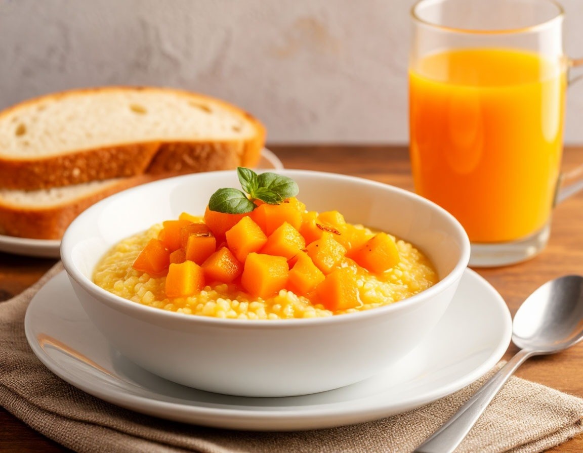 Пшенная каша с тыквой на воде