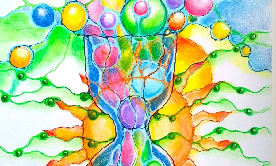 Рисунок на конкурс #нейрососуд прислала слушательница Мария Грачёва