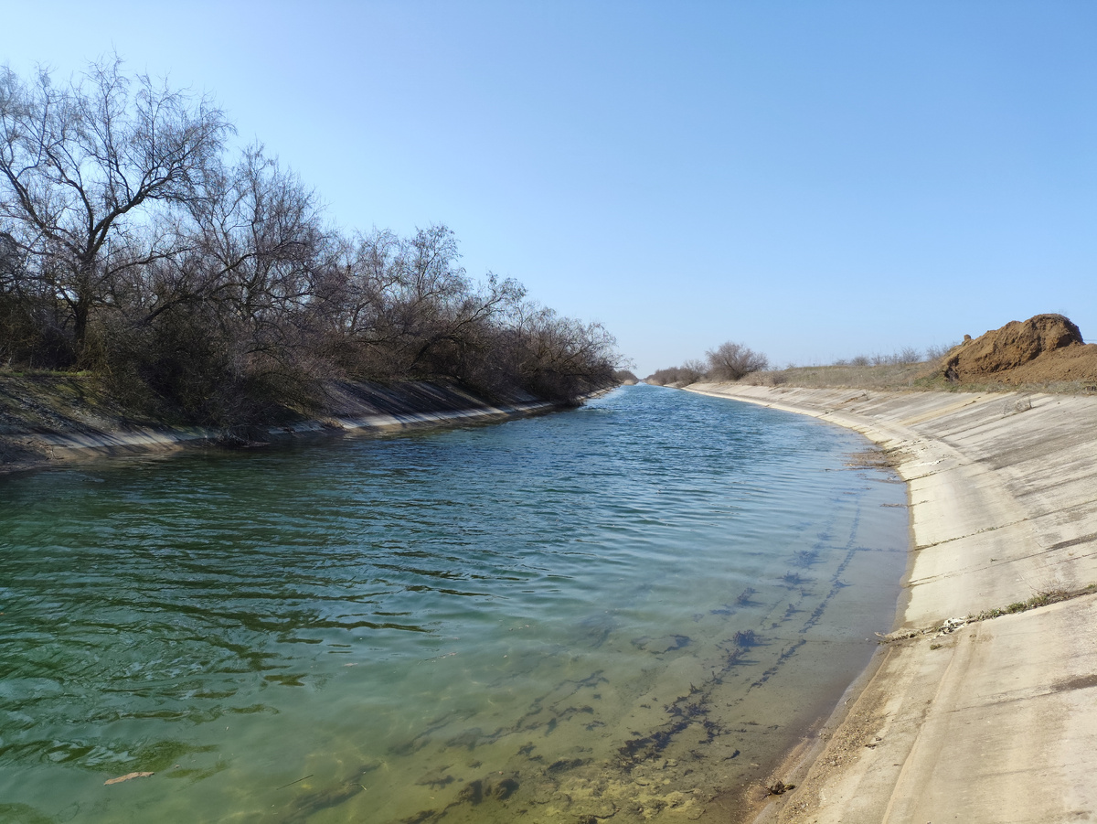 Да еще и ветер волну гонит. Видно по светлой полосе, где была вода