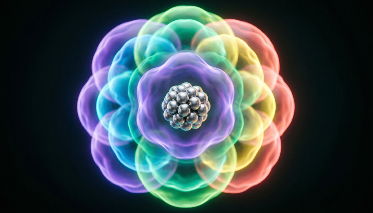 Рис. 1. Электронное облако атома - Видение нейросети