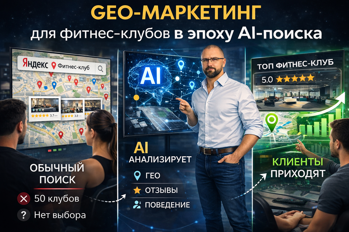 Гео маркетинг для фитнес-клубов в 2026 году.