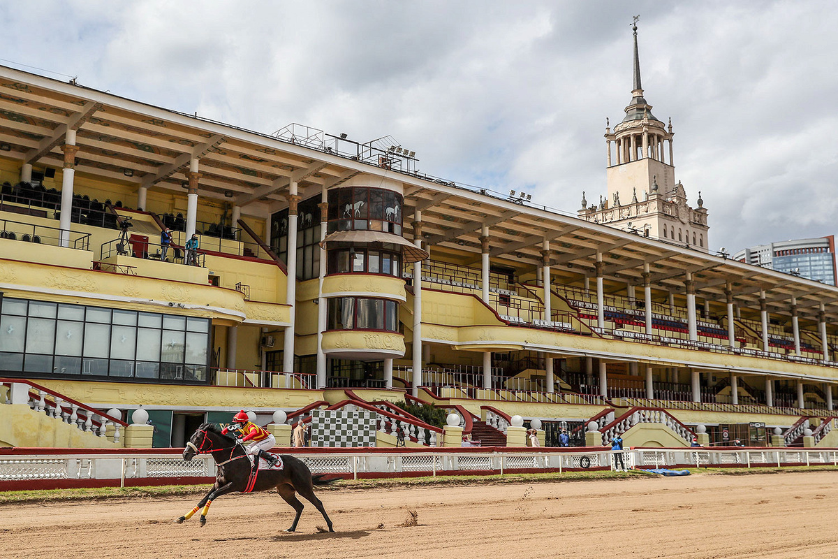 📷 Фото 2: Центральный московский ипподром — современный вид, трибуны, дорожки.