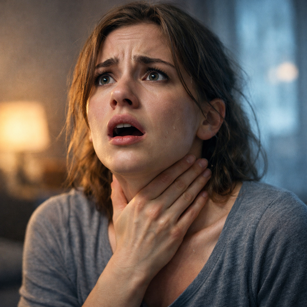 Ком в горле при панической атаке