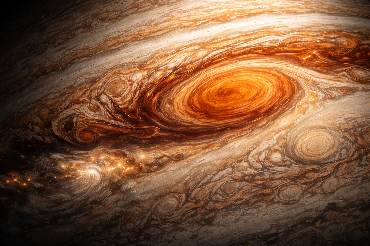 Вихрь Великого Красного Пятна Юпитера