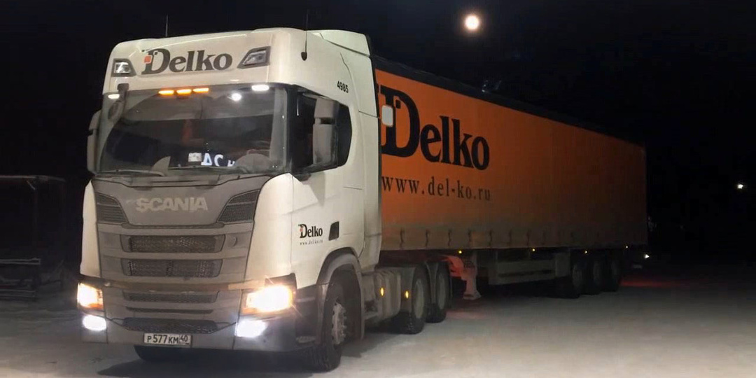 Сибирские морозы. Первые рейсы на новой Скании 6х4