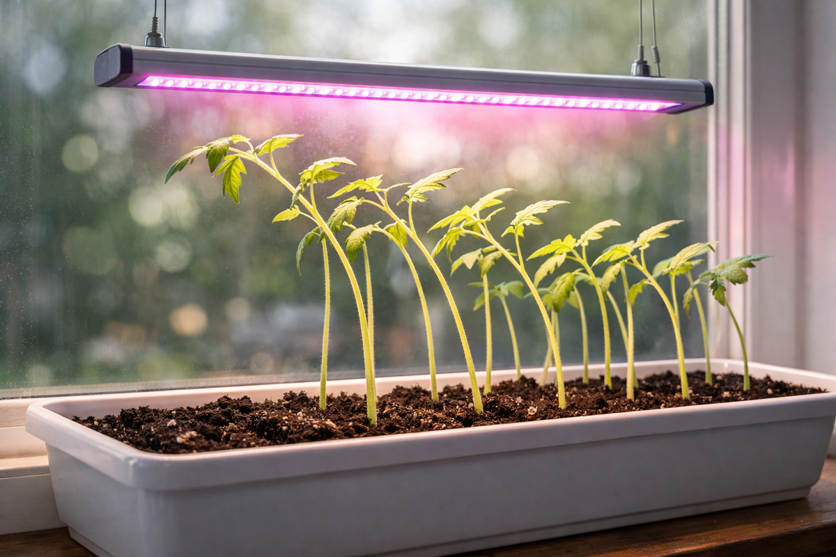 Вытянутая рассада