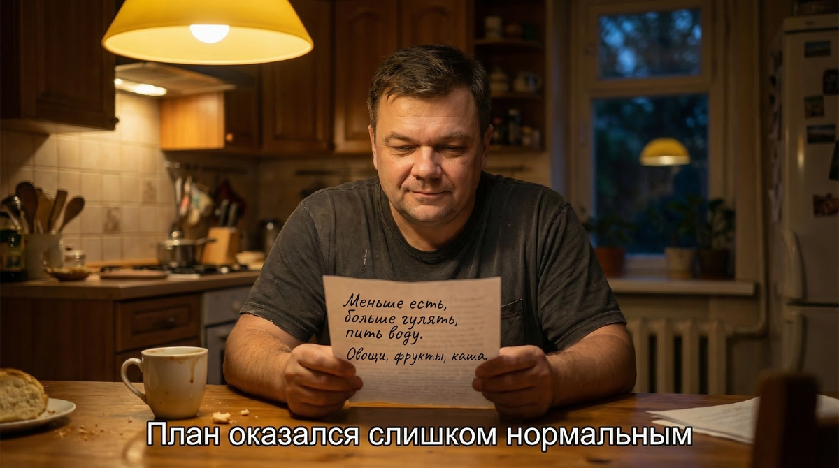 План похудения