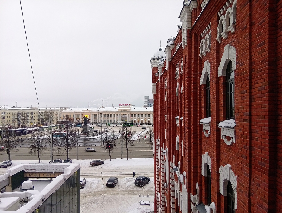 А из нашего окна... Фото из личного архива автора.