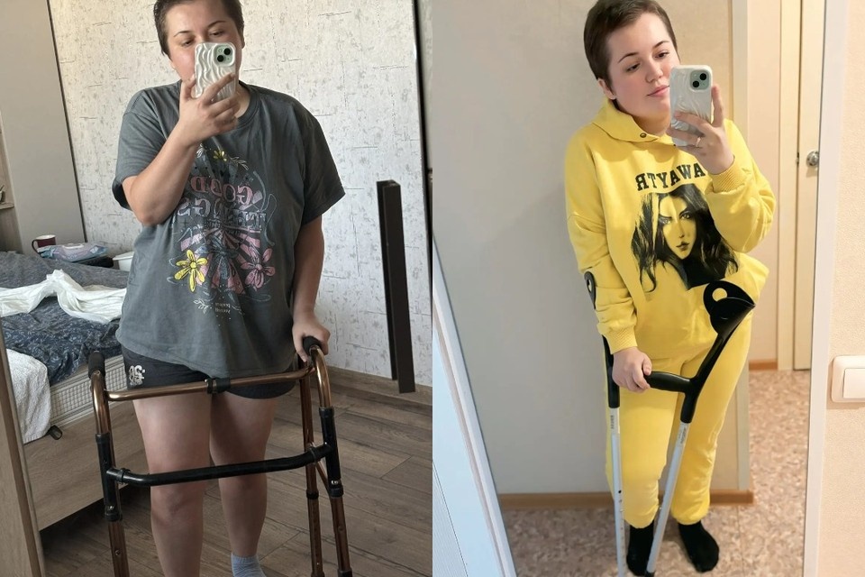 Заново учиться стоять, ходить и радоваться жизни — реабилитация после комы растянулась на месяцы. Фото: предоставила Анастасия.