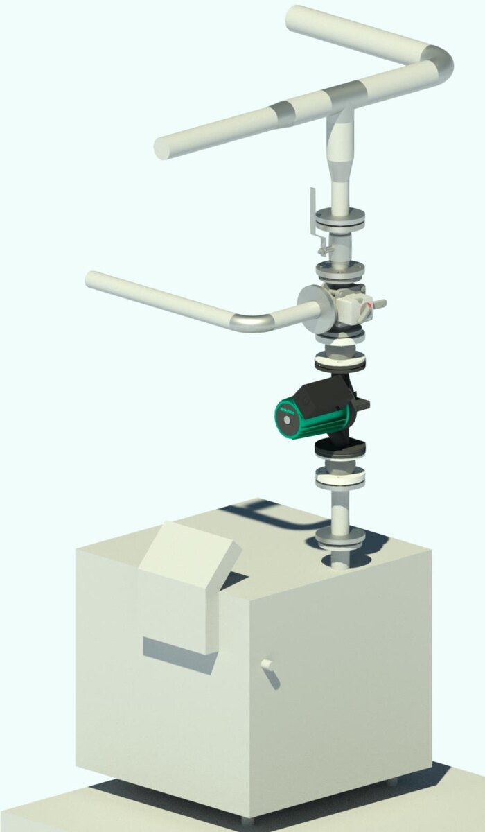 изначально планировали такая обвязка котла, но показалась дорогой и кривой