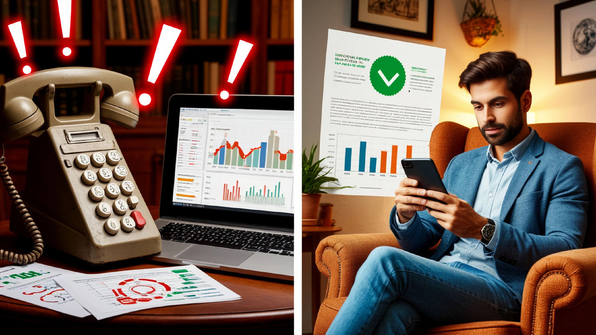 Слева — эпоха ночных звонков и психологического давления. Справа — прозрачность, законы и диалог. Коллекторский рынок 2026 года взрослеет: технологии и контроль вместо страха и агрессии.