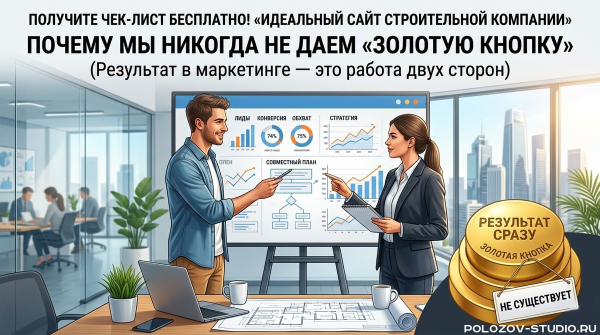 Почему мы никогда не даем «золотую кнопку» (результат в маркетинге — это работа двух сторон).