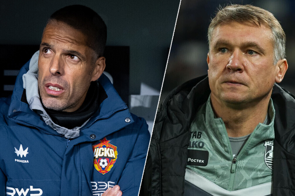 Фабио Челестини и Андрей Талалаев чуть не подрались во время игры ЦСКА с "Балтикой". Фото: соцсети