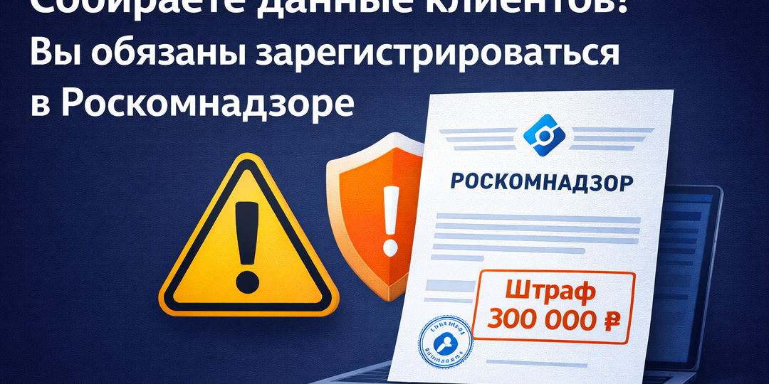 Собираете данные клиентов? Вы обязаны зарегистрироваться в Роскомнадзоре
