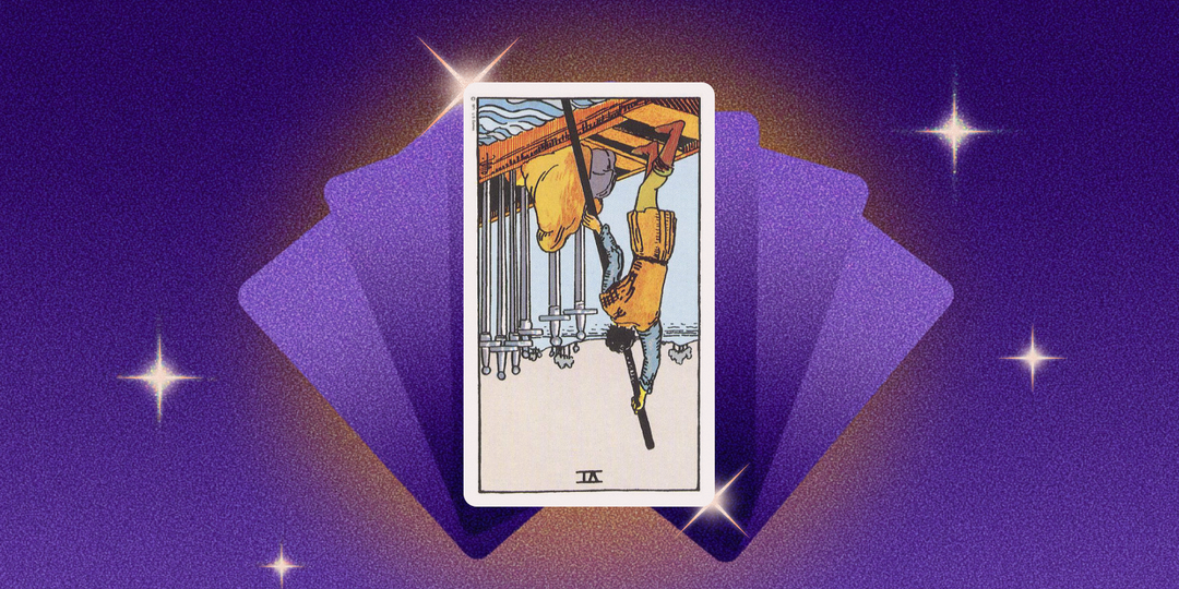 Шестёрка Мечей в перевёрнутом положении