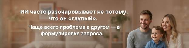 Многие семьи постепенно собирают собственную библиотеку промптов — готовых формулировок для типовых задач