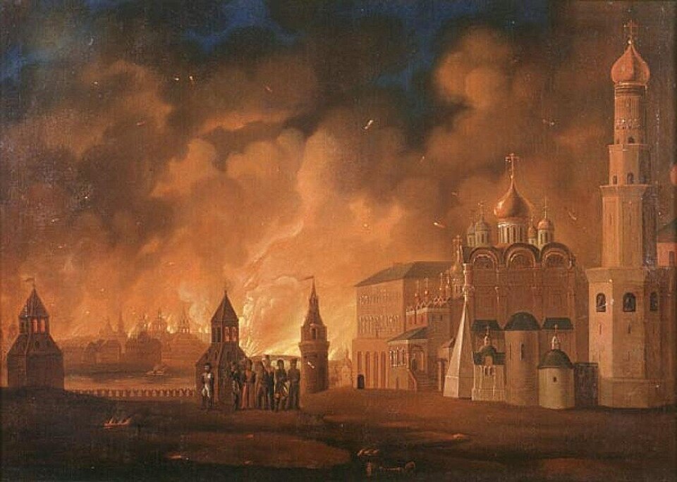 Пожар Москвы на полотне А. Ф. Смирнова (1813)