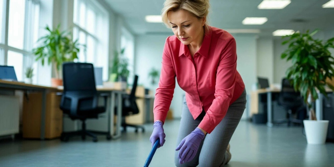 Уборщица подслушала разговор иностранных партнеров, и свалив ведро с водой на пол. бежала что есть силы к директору..