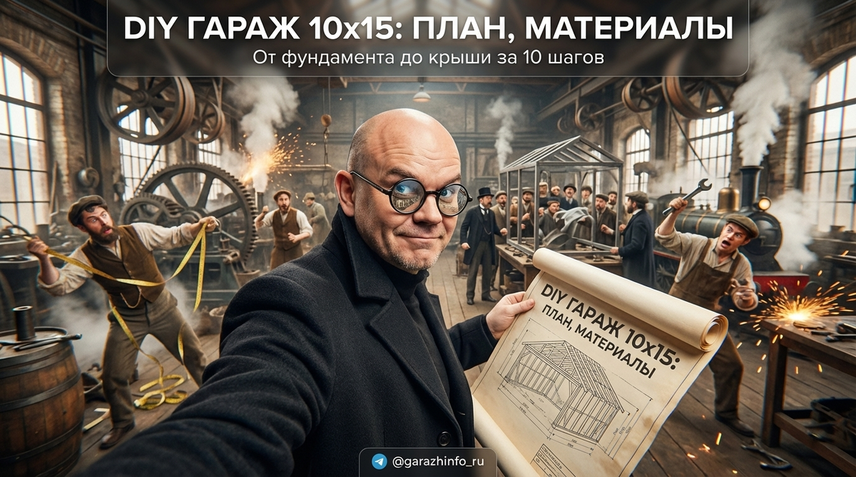    Пошаговое руководство по строительству гаража 10х15. Zero8
