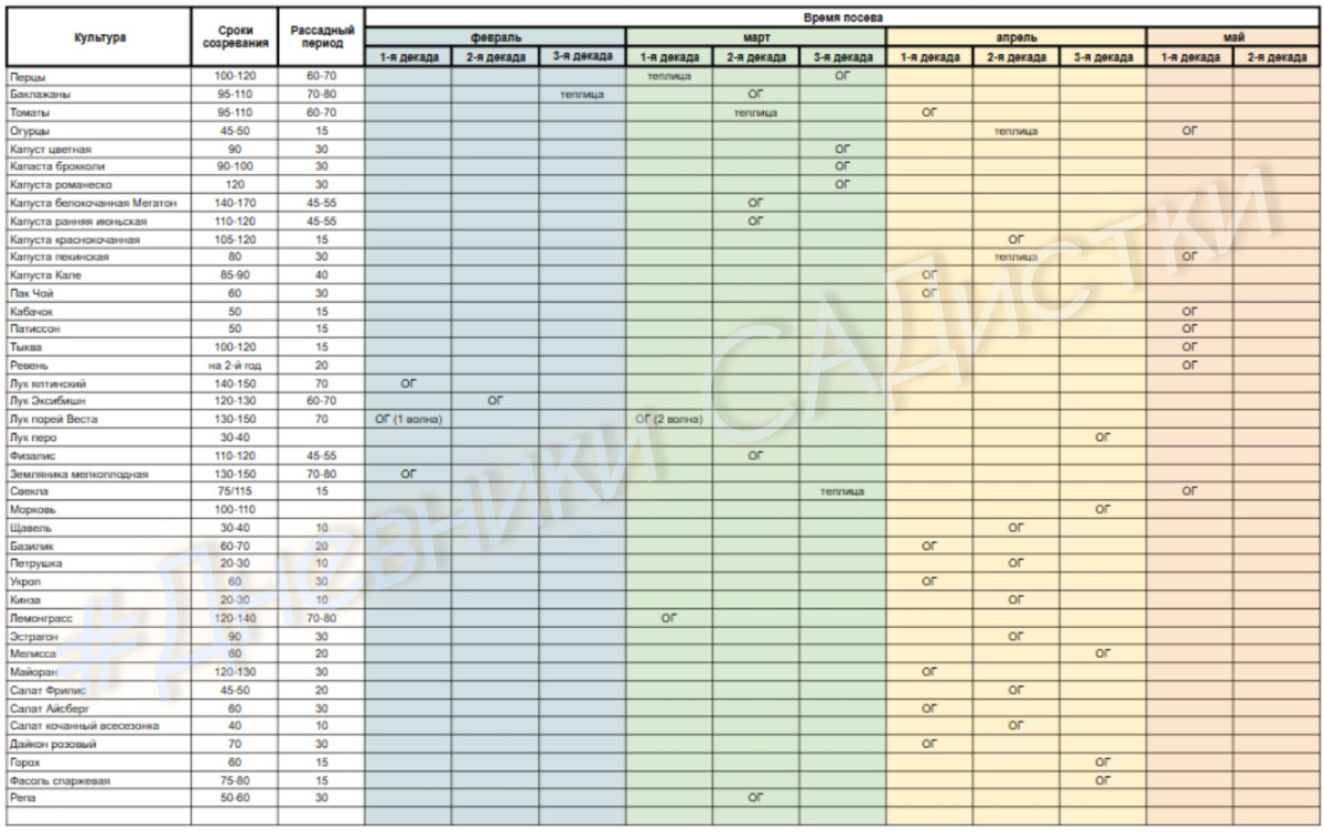 Учтены овощные культуры, зелень, корнеплоды и семенные ягоды