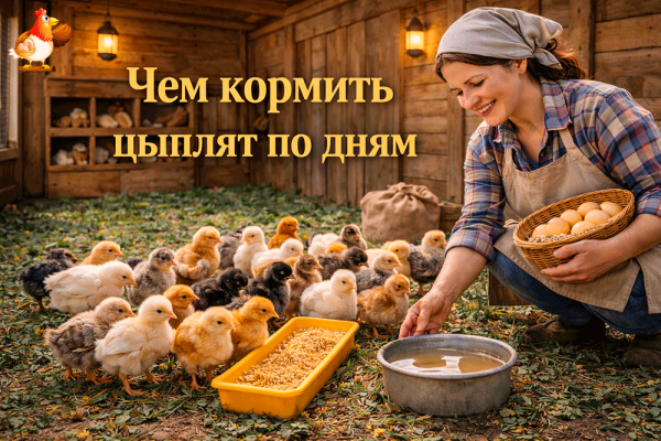 Чем кормить цыплят по дням 🐥🍽️ подробное меню, нормы, график кормлений и чего нельзя, даже если цыплёнок смотрит как кот из Шрека 😄