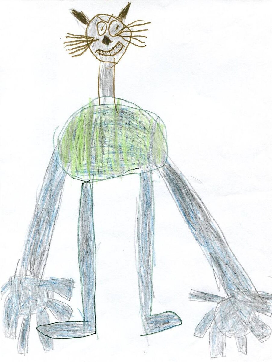 Кот, которого нарисовал сын