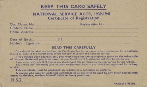 Карточка регистрации призывников. https://wwii.space/