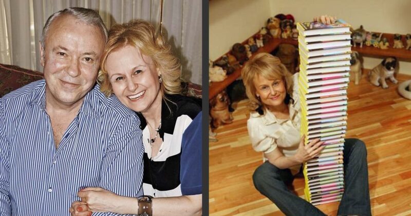    Дарья Донцова и её супруг Александр, с которым она прожила более сорока лет.