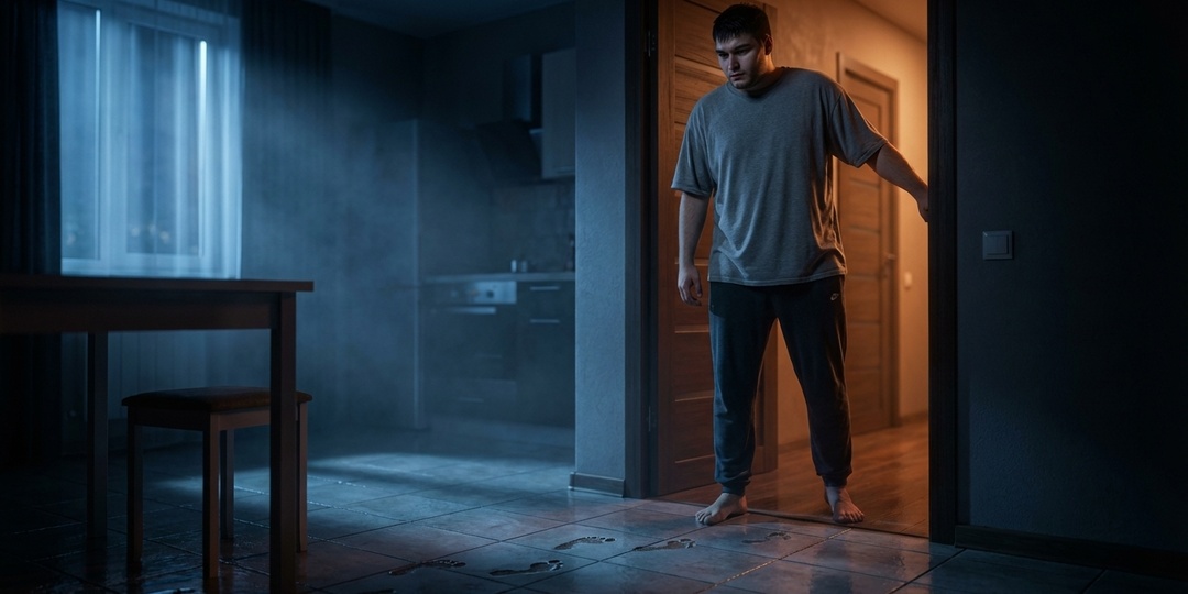 Следы босых ног на кафеле: почему мы моем полы только утром, а не вечером