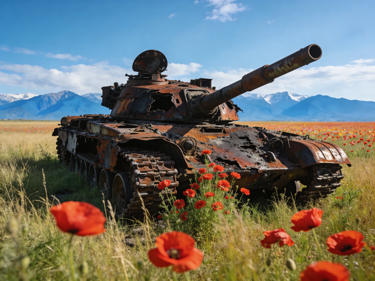 Эти танки шли на Цхинвал в ночь открытия Олимпиады. А через пять дней они уже ржавели в полях, брошенные теми, кто так и не понял: война не кончается победой. Она кончается только тогда, когда маки прорастают сквозь броню.