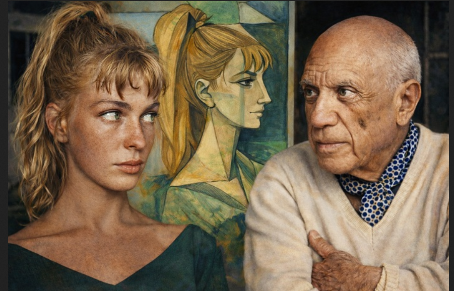 Сильветт с Пикассо. Фото из открытого источника в Яндексе