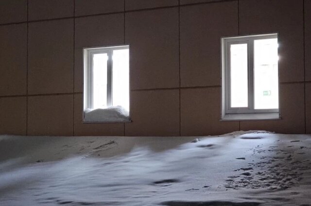    Свет в окнах Усинска во время ночной молитвы. Фото: Валиахмад Гаязов, Духовное управление мусульман Республики Коми