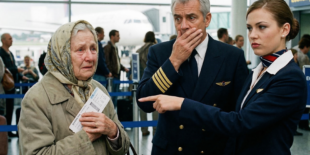 СТЮАРДЕССА ВЫГОНЯЛА СТАРУШКУ ИЗ БИЗНЕС-КЛАССА. НО КОГДА ВЫШЕЛ ПИЛОТ, ВЕСЬ САЛОН ОСЕЛ...