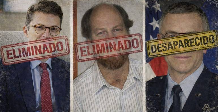 Слева направо: Нуну Лоурейру (физик-ядерщик); Карл Гриллмейр (астроном), Нил МакКасланд (генерал в отставке).