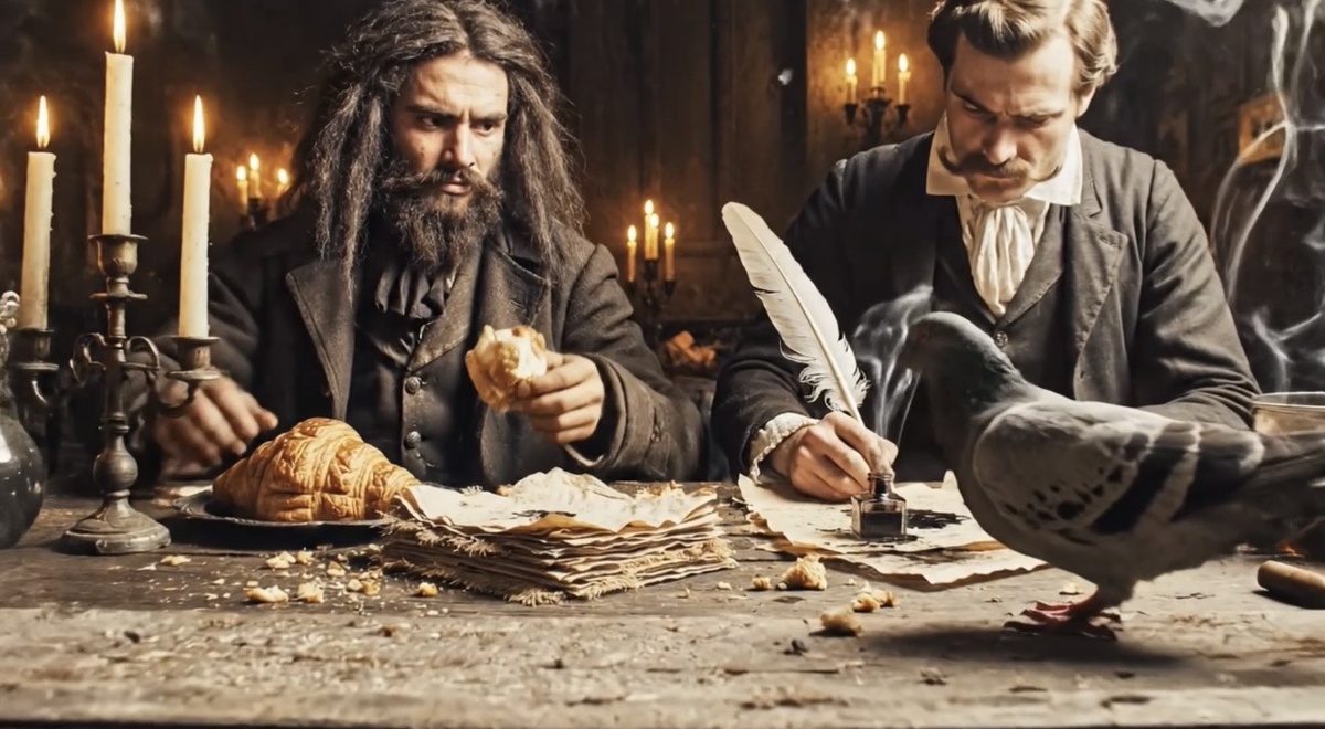 По мнению ИИ молодые Маркс и Энгельс