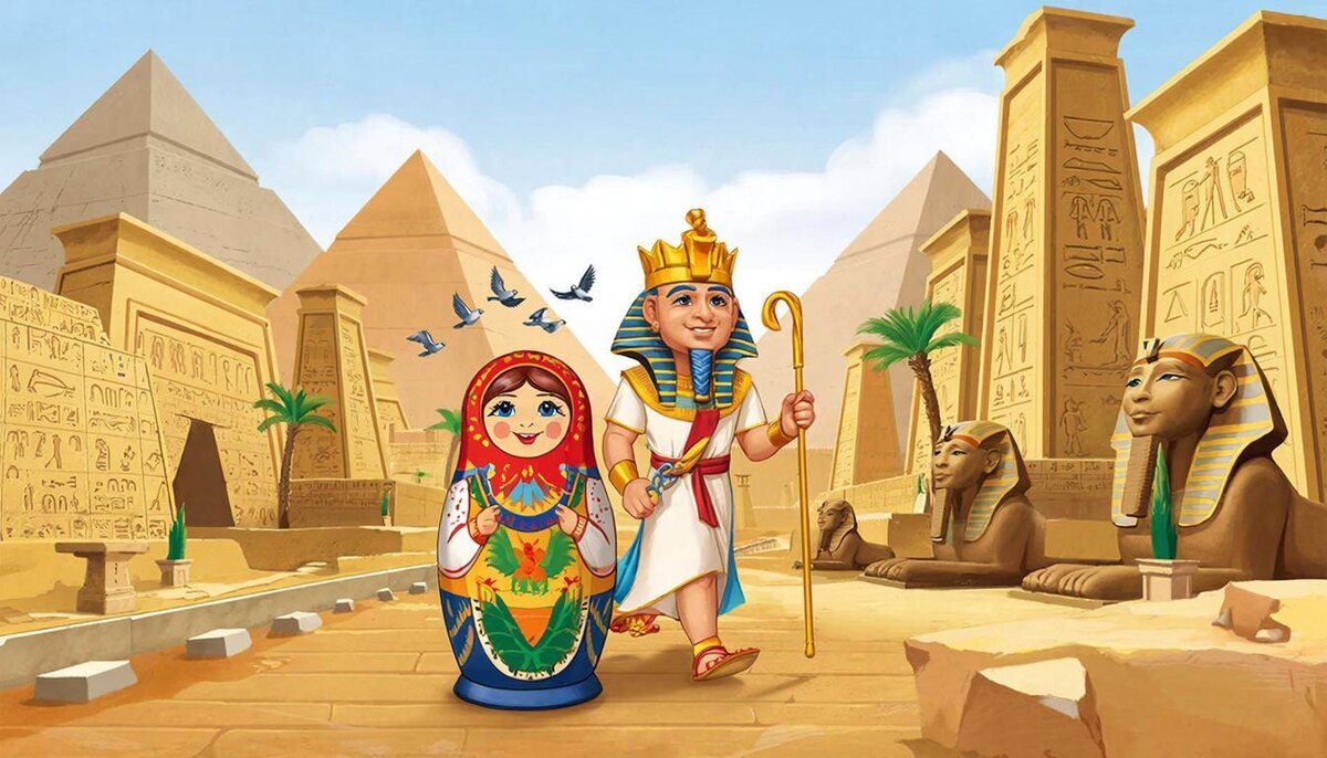 Матрешка Маша в Древнем Египте