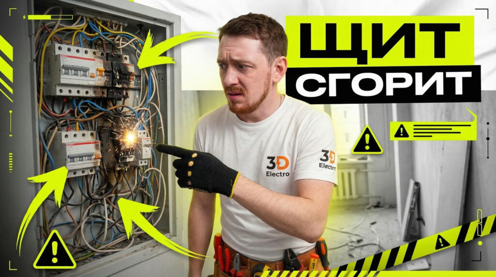    Правильная схема сборки и подключения автоматов в распределительном щитке 3DElectro